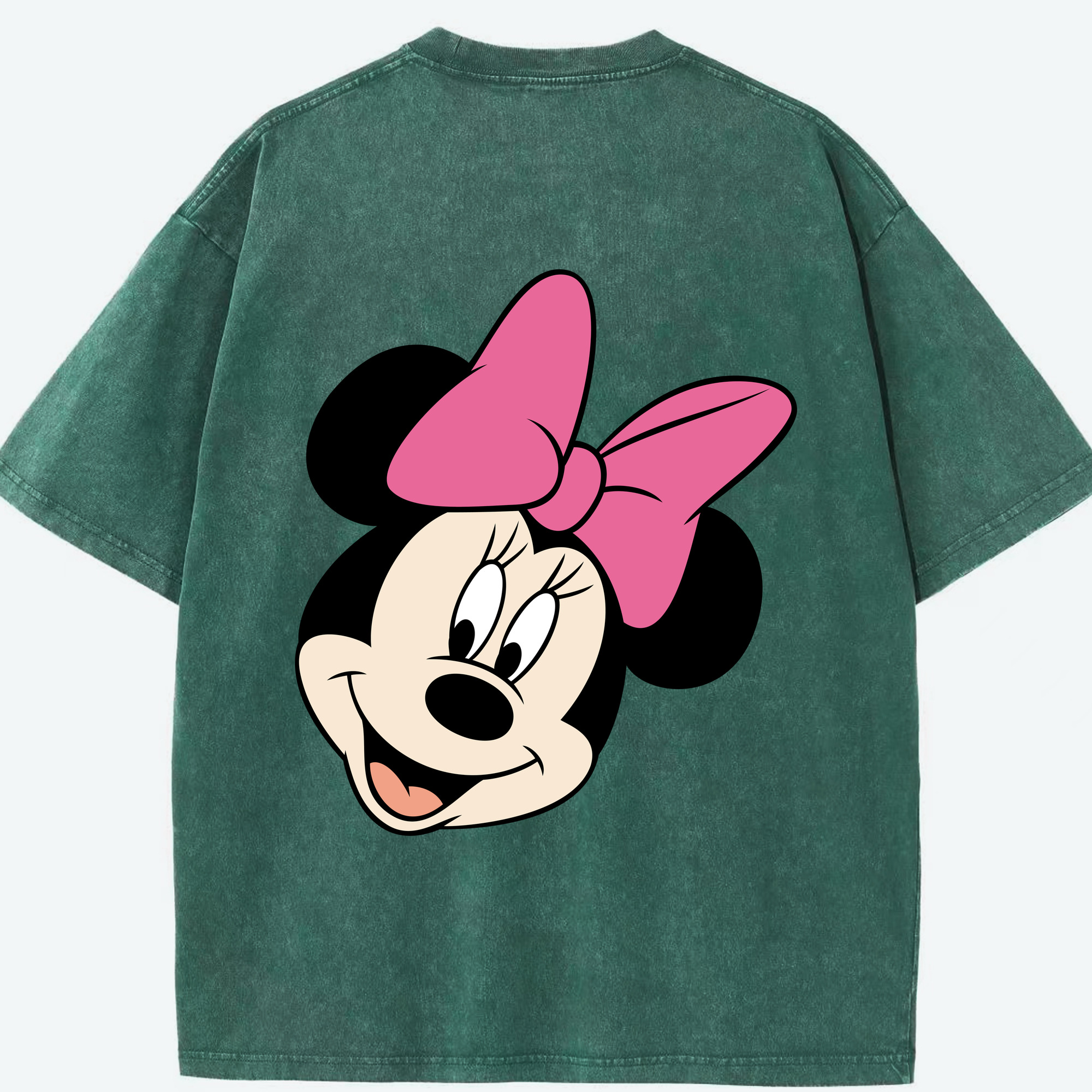 （画像用） ミッキーマウス Mickey Mouse 綿100% ヴィンテージ風 半袖Tシャツ（背面プリント）
